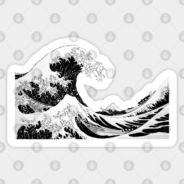 The great wave Sticker by CriSan